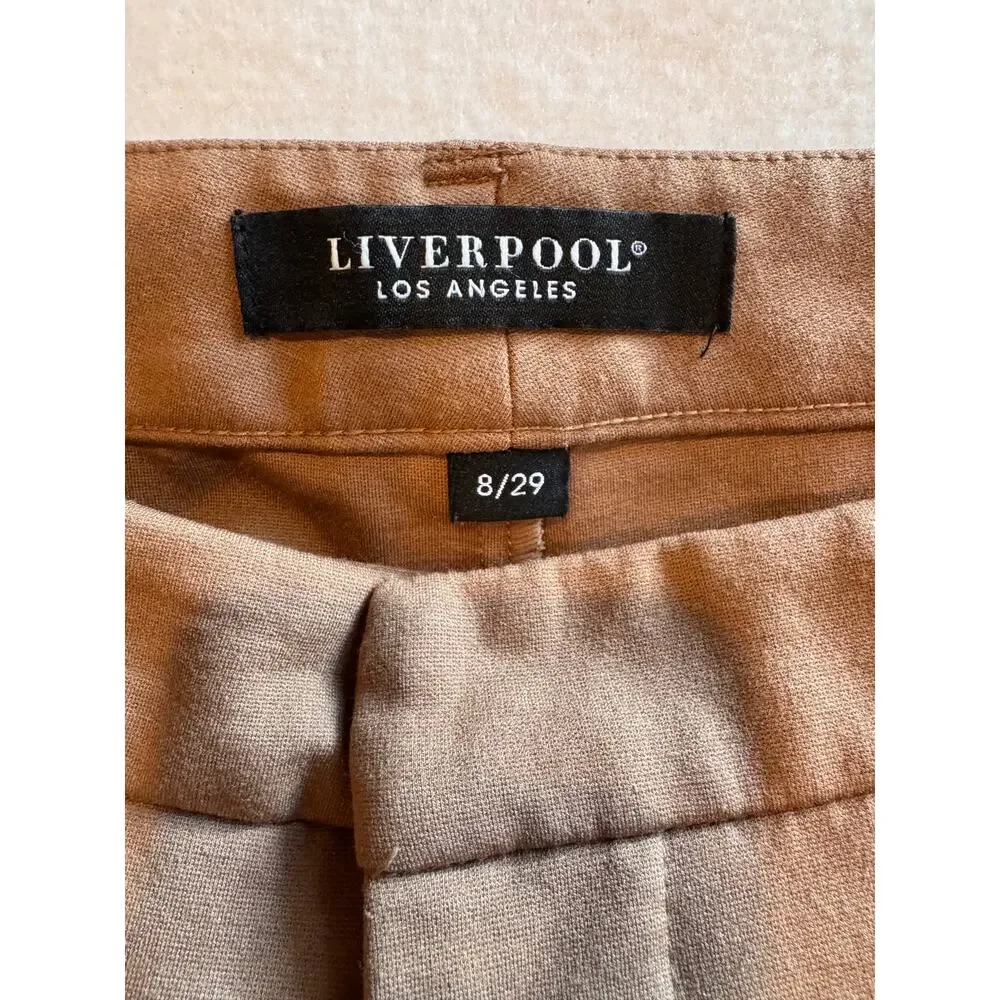 Women's Tan Ankle Pants - Picture 6 of 11